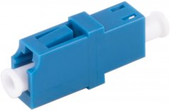 LWL-Verbinder, LC-LC, Simplex, blau - LC-Simplex Buchse auf LC-Simplex Buchse, Keramik, Singlemode