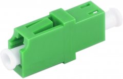 LWL-Verbinder, LC-LC, Simplex, gr�n - LC-Simplex Buchse auf LC-Simplex Buchse, Keramik, Singlemode