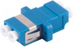 LWL-Verbinder, LC-LC, Duplex, blau - LC-Duplex Buchse auf LC-Duplex Buchse, Keramik, Singlemode