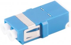 LWL-Verbinder, LC-LC, Shutter, Duplex, blau - LC-Duplex Buchse auf LC-Duplex Buchse, Keramik