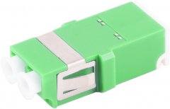 LWL-Verbinder, LC-LC, Shutter, Duplex, gr�n - LC-Duplex Buchse auf LC-Duplex Buchse, Keramik