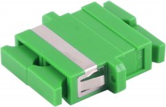 LWL-Verbinder, SC-SC, Duplex, gr�n - SC-Duplex Buchse auf SC-Duplex Buchse, Keramik, Singlemode