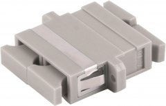 LWL-Verbinder, SC-SC, Duplex, beige - SC-Duplex Buchse auf SC-Duplex Buchse, Keramik, Multimode