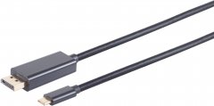 USB-C Adapterkabel, DP, 8K60Hz, 1m - USB-C Stecker auf DisplayPort Buchse, 8K (60Hz) - HDCP 2.2