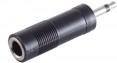 Adapter Klinkenstecker Mono 3,5 mm auf Klinkenkupplung Mono 6,3 mm Audio - 3,5mm Mono auf 6,3mm