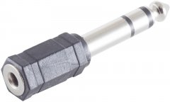 Adapter Klinkenstecker Stereo 6,3 mm auf Klinkenkupplung Mono 3,5 mm Audio - 6,3mm Stereo auf 3,5mm