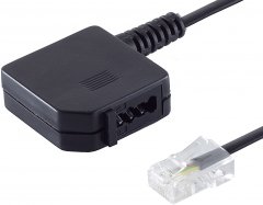Telefon-Adapter Western-Stecker 8/4 TAE-F-Buchse - Western-Stecker 8/4 auf TAE-F-Buchse, Telefon