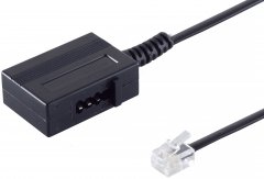 Telefon-Adapter Western-Stecker 6/4 TAE-N-Buchse - Western-Stecker 6/4 auf TAE-N-Buchse, Telefon