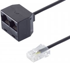 Western 8/4 Y-Adapter 100 Ohm ISDN Abschluss Telefon - Western 8/4 Y-Adapter, 100 Ohm, ISDN