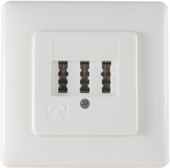 Telefon-Anschlu�dose TAE NFN, NFN, Metallrahmen, Unterputz - TAE-Dose NFN, Metallrahmen, Unterputz