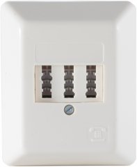 Telefon-Anschlu�dose TAE NF/F, NF/F, Aufputz - TAE-Dose NF/F, Telefon Anschlussdose Aufputz, NTBA