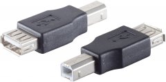 USB-B Adapter, USB-A Buchse, 2.0