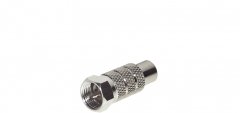 F-Doppelbuchse - F-Doppelbuchse, F-Buchse auf F-Buchse, 75 Ohm, SAT - SAT F-Doppelbuchse, F-Buchse