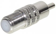 F-Buchse/BNC-Stecker - SAT F-Buchse auf BNC-Stecker, Koaxial Adapter, DVB-S auf BNC - SAT F-Buchse