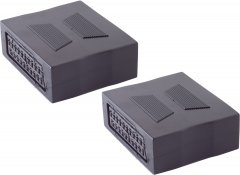 Scart-Verteiler 2fach, vollverschaltet, 0,5m - SCART-Buchse auf 2x SCART-Buchse, Verteiler
