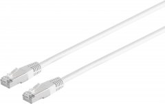 Patchkabel Cat.5E, F/UTP, wei�, 2 m, RJ-45, Netzwerkverkabelung - 100MHz, Fast Ethernet, RJ45