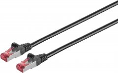 Patchkabel Cat.6A, S/FTP, PIMF, LSZH, schwarz, 1,5 m, RJ-45 - Cat.6 Patchkabel slim, U/UTP, 250MHz,