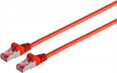 Patchkabel Cat.6A, S/FTP, PIMF, LSZH, rot, 1,5 m, RJ-45 - Cat.6 Patchkabel slim, U/UTP, 250MHz
