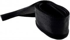 Flex Kabelkanal mit Klettverschluss 32mm schwarz Gewebeschlauch Polyester Nylon 2 m �