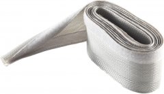 Flex Kabelkanal mit Klettverschluss 32mm grau Gewebeschlauch Polyester Nylon 2 m - Klettverschluss