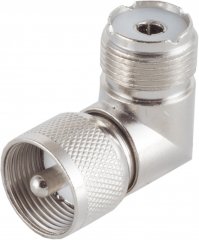 T - Adapter, 3 UHF - Kupplungen - TNC-Stecker auf TNC-Buchse, 50 Ohm, Metall, Kupplung - T-Adapter,