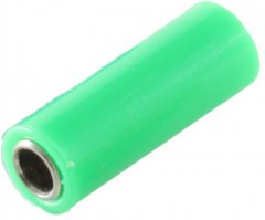 Bananenkupplung schraubbar gr�n 4mm Labor Einbau - 4mm Sicherheitsbananenkupplung schraubbar, Labor