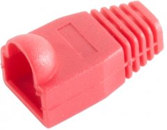 Knickschutzt�lle f�r RJ45-Stecker, rot, Kabelknickschutz, Zugentlastung - Knickschutz f�r
