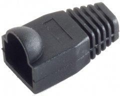 Knickschutzt�lle f�r RJ45-Stecker, schwarz, Kabelknickschutz, Zugentlastung - Knickschutz f�r