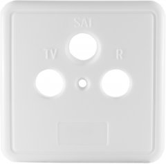 Abdeckung-Rahmendeckel f�r 3-fach Dose, wei� - Abdeckung-Rahmendeckel f�r 3-fach Antennendose, ABS