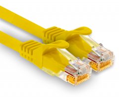 1aTTack LAN-Kabel 25m Cat7 UTP Patch-Ethernetkabel 10 Gb/s RJ45 Stecker CAT6a 1x gelb