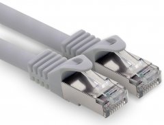 1CONN CAT.7 LAN Kabel 2,0m Netzwerkkabel S-FTP LSZH PiMF 10GB/s RJ45 Cat6a Stecker grau 1 x