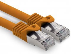 1CONN CAT.7 LAN Kabel 5,0m Netzwerkkabel S-FTP LSZH PiMF 10GB/s RJ45 Cat6a Stecker orange 1 x