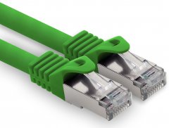 1CONN CAT.7 LAN Kabel 50m Netzwerkkabel S-FTP LSZH PiMF 10GB/s RJ45 Cat6a Stecker gr�n 1 x