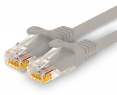1CONN Cat.7 Lan- Netzwerk- Patch- Kabel 10m RJ45 CAT6a Stecker 10Gb/s 1x grau