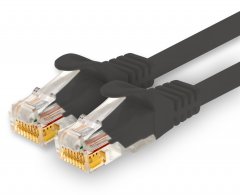 1CONN Cat.7 Lan- Netzwerk- Patch- Kabel 20m RJ45 CAT6a Stecker 10Gb/s 1x schwarz