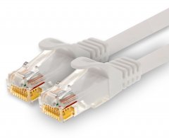 1CONN Cat.7 Lan- Netzwerk- Patch- Kabel 10m RJ45 CAT6a Stecker 10Gb/s 1x weiss