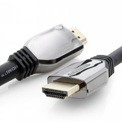 1aTTack.de HDMI Kabel 0,5m 2.1 10K Ultra High Speed 48 Gbit/s Ethernet 1x Schwarz