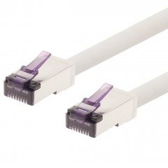 1aTTack CAT6a Superflex LAN-Kabel Ethernet Patchkabel SFTP PIMF 10Gbit/s 1x 2m wei�