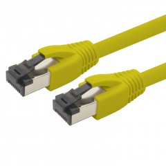 1aTTack Cat.8 Netzwerkkabel 2m 2000 MHz 40 Gbit/s 1x Gelb Ethernetkabel Patchkabel S/FTP LSZH