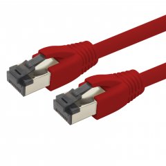 1aTTack Cat.8 Netzwerkkabel 0,5m 2000 MHz 40 Gbit/s 1x Rot Ethernetkabel Patchkabel S/FTP LSZH