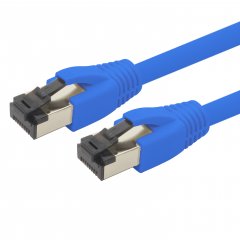 1aTTack Cat.8 Netzwerkkabel 7,5m 2000 MHz 40 Gbit/s 1x Blau Ethernetkabel Patchkabel S/FTP LSZH