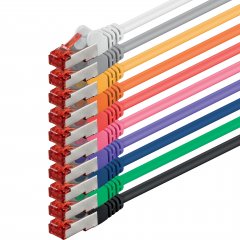 1aTTack LAN Kabel CAT6 S-FTP RJ45 Netzwerkkabel Patchkabel 0,5m 10 Farben