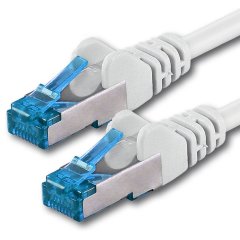 1aTTack LAN Kabel 3m 1x CAT6a S-FTP PIMF RJ45 Netzwerkkabel Patchkabel wei�