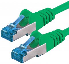 1aTTack LAN Kabel 5m 1x CAT6a S-FTP PIMF RJ45 Netzwerkkabel Patchkabel gr�n
