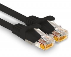 1aTTack LAN-Kabel 25m Cat7 UTP Patch-Ethernetkabel 10 Gb/s RJ45 Stecker CAT6a 1x schwarz