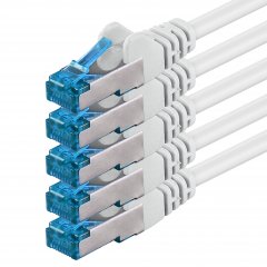 1aTTack LAN Kabel 3m 5x CAT6a S-FTP PIMF RJ45 Netzwerkkabel Patchkabel wei�