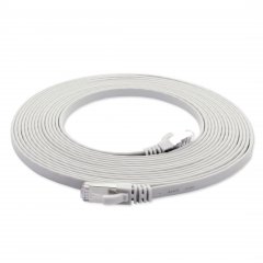 1aTTack LAN Flachkabel 2m CAT7 U/FTP 10Gbit/s RJ45 CAT6a Stecker Patchkabel wei�