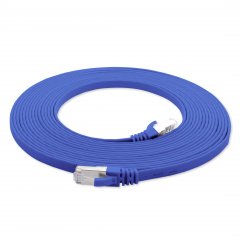 1aTTack LAN Flachkabel 2m CAT7 U/FTP 10Gbit/s RJ45 CAT6a Stecker Patchkabel blau