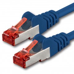 1aTTack LAN Kabel 2m 1x CAT6 S-FTP RJ45 Netzwerkkabel Patchkabel blau