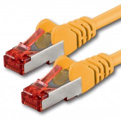 1aTTack LAN Kabel 5m 1x CAT6 S-FTP RJ45 Netzwerkkabel Patchkabel gelb
